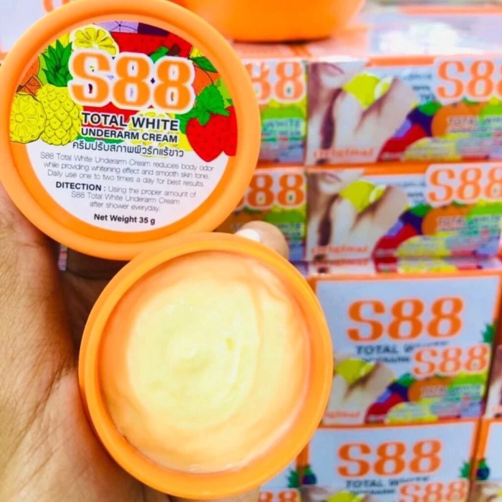S88 Total Whte Underarm Cream ครีมทารักแร้ S88 ครีมบำรุงใต้วงแขวน เอส88
